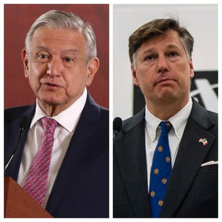En su primera reunión, el presidente Andrés Manuel López Obrador y el embajador de Estados Unidos en México, Christopher Landau, coincidieron en buscar buenas relaciones entre ambas naciones. (ARCHIVO)