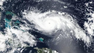 El 'catastrófico' huracán Dorian se ha fortalecido en las últimas horas hasta alcanzar la categoría 5, la máxima en la escala Saffir Simpson. (ARCHIVO)