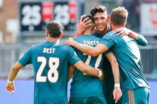 El vigente campeón de la Liga de Holanda, el equipo de Ajax de Ámsterdam, con el mexicano Edson Álvarez de titular, goleó este domingo 4-1 al Sparta Rotterdam. (TWITTER/@EdsonAlvarez19)
