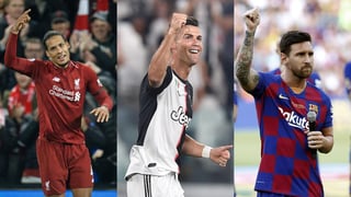  FIFA confirmó este lunes que el portugués Cristiano Ronaldo, el argentino Leo Messi y el holandés Virgil Van Dijk son los tres finalistas al premio The Best. (ARCHIVO)