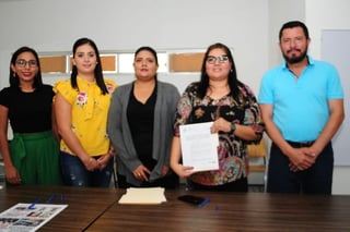 El Ayuntamiento de Matamoros firmó un acuerdo de colaboración con el CJEM para trabajar en conjunto contra la violencia a la mujer. (EL SIGLO DE TORREÓN/BEATRIZ SILVA)