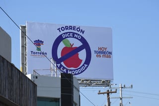 Solamente a través de anuncios espectaculares y en redes se ha informado a la ciudadanía sobre 'Torreón dice no a la mordida'. (EL SIGLO DE TORREÓN)