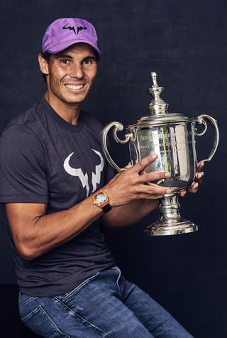 El tenista español Rafael Nadal ganó el domingo su cuarto Abierto de Estados Unidos, para llegar a 19 títulos de Grand Slam. (EFE)