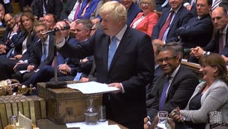 El conservador Boris Johnson reclamaba un adelanto electoral y necesitaba el respaldo de dos tercios de los diputados. (EFE)
