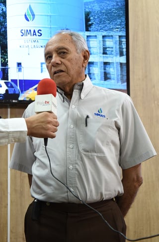 Juan José Gómez, gerente general del Simas Torreón, estuvo en Facebook Live de El Siglo de Torreón. (JESÚS GALINDO)