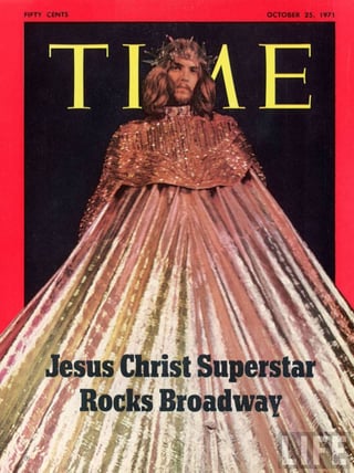 Fallece. Jeff Fenholt, quien apareció en la portada de la revista Time caracterizado como Jesús, murió a los 68 años. (ESPECIAL)