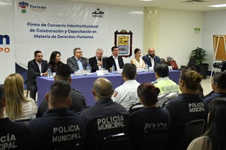 Se firmó convenio de colaboración entre el Municipio de Torreón y la CDHEC de Coahuila. (FERNANDO COMPEÁN)