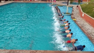 Los participantes en poco tiempo ven resultados en cuanto al ejercicio que se realiza dentro del agua y sin impacto que dañe articulaciones. (ESPECIAL)