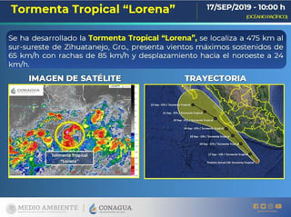 El huracán 'Humberto' representa una amenaza creciente para Bermuda, mientras la nueva tormenta 'Lorena', en el océano Pacífico, podría afectar a México, informó el martes el Centro Nacional de Huracanes de Estados Unidos. (TWITTER)