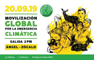 El movimiento 'Fridays for Future Ciudad de México' prepara una marcha que se llevará a cabo a partir de las 02:00 horas. (TWITTER)