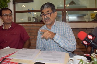 Jorge Valenzuela, presidente de la agrupación Justicia para Lerdo, demandó la destitución del director de Protección Civil del Municipio. (EL SIGLO DE TORREÓN)
