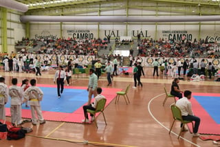 Copa Metropolitana de la Asociación Moo Duk Kwan de México, tradicional competencia de tae kwon do, que tiene como sede el gimnasio de la Universidad Autónoma de La Laguna. (EL SIGLO DE TORREÓN)