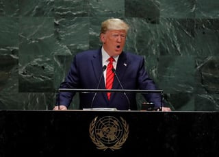 'Todas las naciones tienen un deber de actuar. Ninguna nación responsable debería satisfacer el deseo de sangre de Irán', dijo Trump en su discurso ante la Asamblea General de la ONU. (EFE)