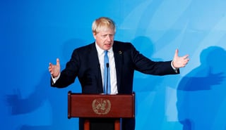 “Lo obvio es llamar a elecciones. Jeremy Corbyn está diciendo cosas ilógicas', dijo Johnson a la prensa tras participar en un encuentro con empresarios en Nueva York, previo a su discurso ante la 74 Asamblea General de las Naciones Unidas. (EFE)