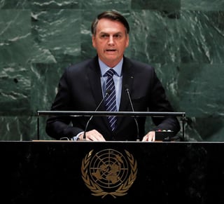 El presidente de Brasil, Jair Bolsonaro, pidió respeto a la soberanía de su país y condenó el socialismo. (EFE)
