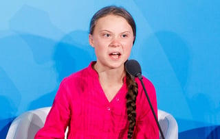 La activista climática Greta Thunberg, de 16 años de edad, obtuvo el premio 'por haber inspirado y encarnado las reivindicaciones políticas a favor de una acción climática urgente conforme a los datos científicos'. (ARCHIVO)
