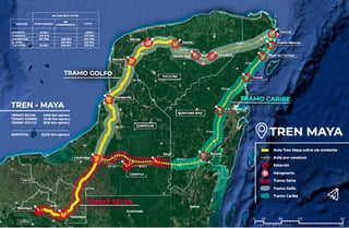 La propuesta del Tren Maya es que tenga cinco estaciones.