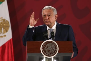 El presidente López Obrador habla sobre el T-MEC. (NOTIMEX)