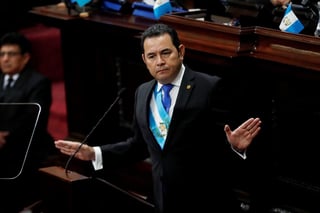 El presidente de Guatemala, Jimmy Morales, anteriormente acusó a los medios de ser esclavos de la Cicig. (ARCHIVO)