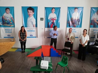 Un sueño pensado hace cuatro años y en el que se estuvo trabajando hace un año, este miércoles por la mañana fue inaugurado el nuevo Centro San Fernando para atender a niños con autismo. (VIRGINIA HERNÁNDEZ)
 