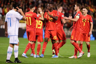 Los belgas se se impusieron a San Marino con una impresionante goleada. (EFE)