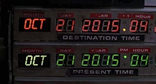 Se cumplen 4 años de que Marty McFly viajó al año 2015 en Volver al Futuro 2. 