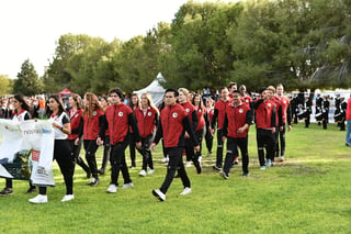 Las diferentes universidades desfilaron durante la ceremonia de inauguración de los Juegos Deportivos Inter SUJ. (ERICK SOTOMAYOR) 