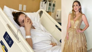 La actriz de 39 años compartió una fotografía en su cuenta de Instagram en donde aparece acostada en una cama de hospital. (ESPECIAL)