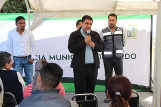 Ayer, el alcalde Homero Martínez Cabrera anunció las obras para mejorar el abasto de agua potable en la ciudad de Lerdo. (EL SIGLO DE TORREÓN/ANGÉLICA SANDOVAL)