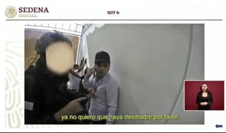 El gabinete de seguridad del gobierno federal difundió un video sobre la captura de Ovidio Guzmán López, hijo del narcotraficante Joaquín “El Chapo” Guzmán, el pasado 17 de octubre en Culiacán, Sinaloa, quien fue liberado posteriormente. (ESPECIAL)