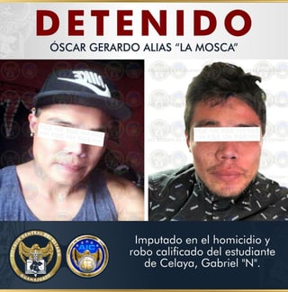 En su cuenta de Twitter, el fiscal compartió dos imágenes del detenido en contra de quien existía una orden de aprehensión, por lo será puesto a disposición de un Juez Penal.