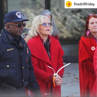 Otra vez. Arrestan a Jane Fonda, Rosanna Arquette y Catherine Keener en protesta que defienden a la Madre Naturaleza. (ESPECIAL) 