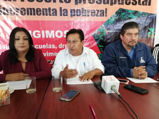 Anuncia el Movimiento Antorchista Región Laguna plantones y movilizaciones a nivel nacional ante la falta de recursos asignados en el presupuesto 2020 para los pobres. (VIRGINIA HERNÁNDEZ)