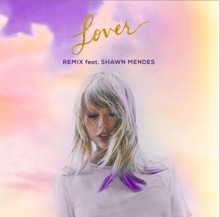 Taylor Swift reveló este miércoles que creó junto al cantante Shawn Mendes un remix de Lover. (INSTAGRAM)