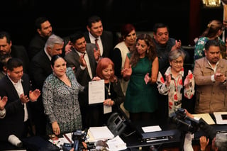Rosario Piedra Ibarra rindió protesta como la nueva ombudsman de la Comisión Nacional de Derechos Humanos. (AGENCIAS)