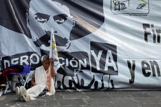 La organización Antorcha Campesina anunció que no se moverá del campamento que mantiene en San Lázaro e impedirá que entren los diputados a aprobar el Presupuesto 2020 la próxima semana, si no se cumplen sus demandas. (ARCHIVO)