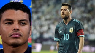 Thiago Silva, defensa brasileño del PSG, señaló a Lionel Messi del Barcelona como un 'consentido de los árbitros, que quiere mandar sobre el juego'. (ARCHIVO)