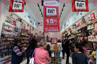 Durante los primeros tres días de El Buen Fin se registraron incrementos de ventas en diversas tiendas que van del 50 % hasta el 100 %. (AGENCIAS)