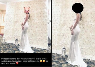 Para esta mujer no es evidente que usar blanco en una boda, no siendo la novia, no es bien visto. (INTERNET)