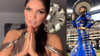 Ana Bárbara ofreció una disculpa por su error al cantar el Himno Mexicano durante el partido de fútbol americano en el Estadio Azteca entre los Chiefs vs Chargers. (INSTAGRAM) 