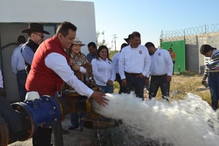 Dentro del 345 aniversario del municipio de Castaños, se inauguró este caudal de 69.1 litros por segundo. (EL SIGLO COAHUILA)