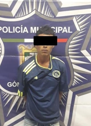 Fue detenido por personal de la Dirección de Seguridad Pública de Gómez Palacio, tras presuntamente robarle un tanque de gas a su propia madre. (EL SIGLO DE TORREÓN)