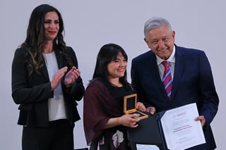 Alexa Citlali Moreno Medina, Premio Nacional del Deporte modalidad no profesional. (NOTIMEX) 