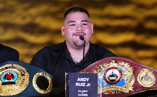 El boxeador mexicano Andy Ruiz se enfrentará el próximo 7 de diciembre a Anthony Joshua. (ARCHIVO)