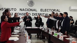 El consejo 03 del Instituto Nacional Electoral en Coahuila se instaló en asamblea como primer paso para el proceso local electoral 2019-2020. (EL SIGLO COAHUILA)