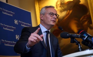 El ministro francés de Economía y Finanzas, Bruno Le Maire, aseguró este martes que la Unión Europa (UE) está dispuesta a responder con contundencia si Estados Unidos impone aranceles. (ARCHIVO) 