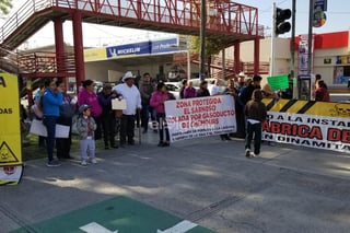 Frente Unido de los Pueblos de La Laguna manifestaron su rechazo a la planta de cianuro de sodio Chemours. (FABIOLA P. CANEDO)