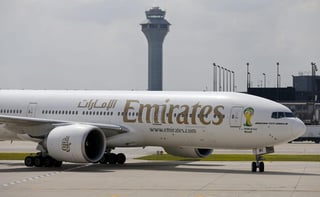 Este 9 de diciembre, la aerolínea árabe Emirates inicia operaciones de manera formal en México, con la ruta Dubái-Ciudad de México, con escala en Barcelona. (ARCHIVO)