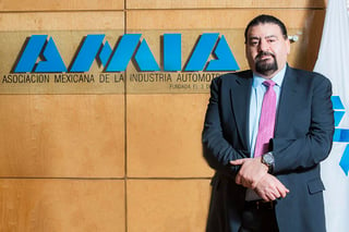 El presidente ejecutivo de la Asociación Mexicana de la Industria Automotriz (AMIA) Eduardo Solís. (ESPECIAL)