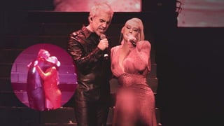 Christina Aguilera realizó un concierto en el Auditorio Telmex de Guadalajara, México, el pasado viernes, como parte de su gira The X Tour, donde tuvo como invitado especial al cantante Alejandro Fernández. (TWITTER)